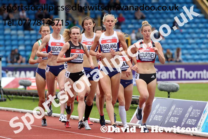 Womens 1500 metres, British Championships, Birmingham. Photo: David T. Hewitson/Sports for All Pics
